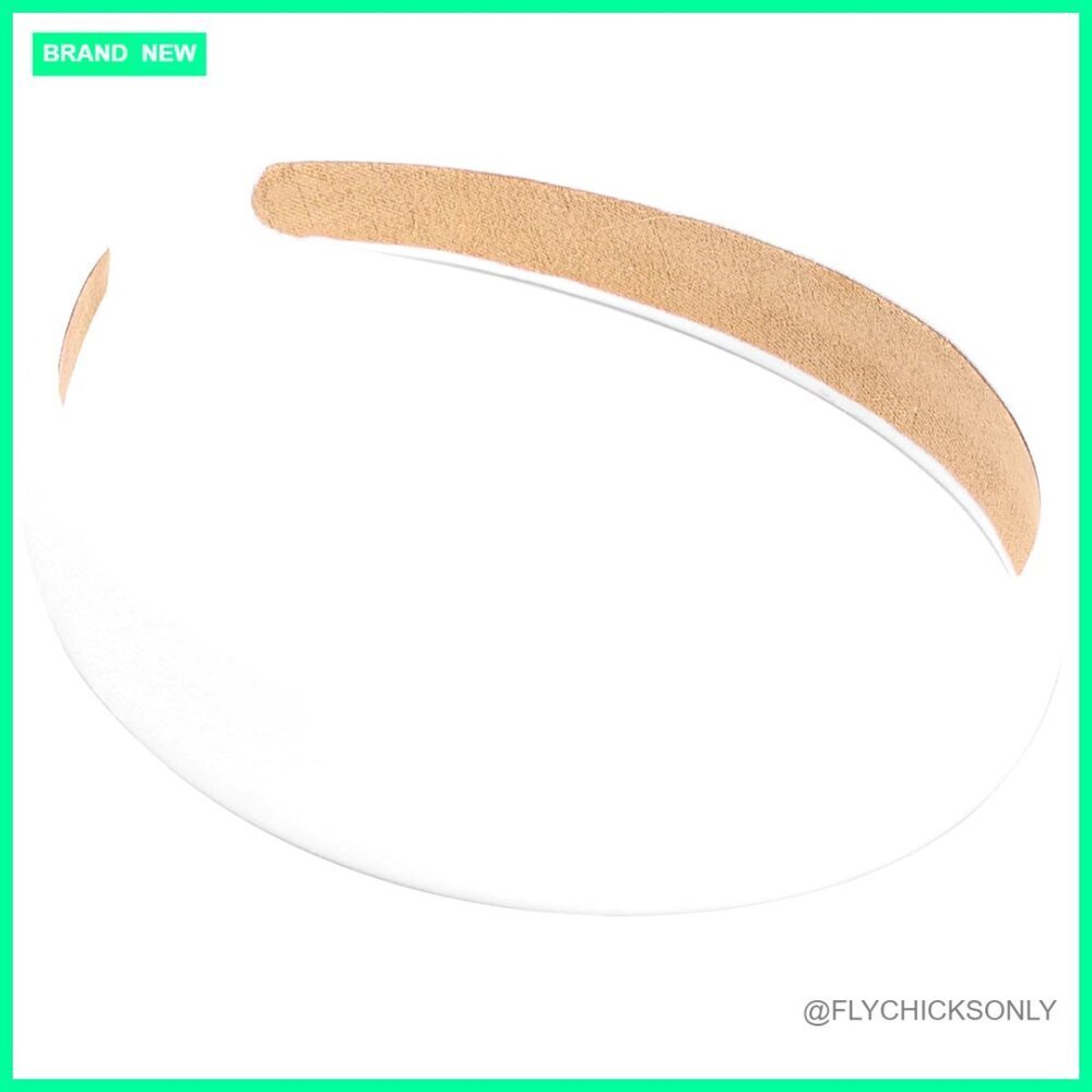 1 Inch Wide PU Leather Headband, Padded Non-Slip Hair Accessory
